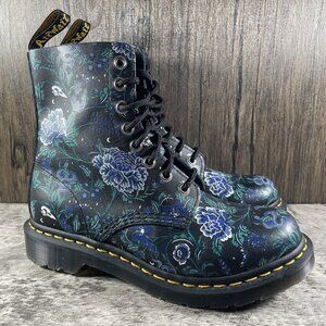 Dr. Martens 1460 Pascal Mystic Garden Floral Lace Up Boots Women’s Size 7